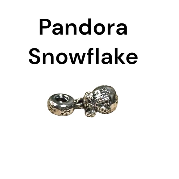 Pandora bracelet charm snowflakes with bow 925 sterling 925 ale - Picture 2 of 8